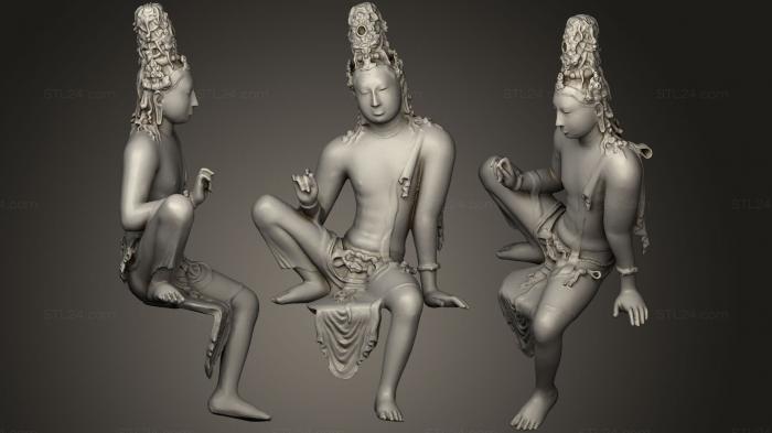 Indian sculptures (Sri6, STKI_0173) 3D models for cnc